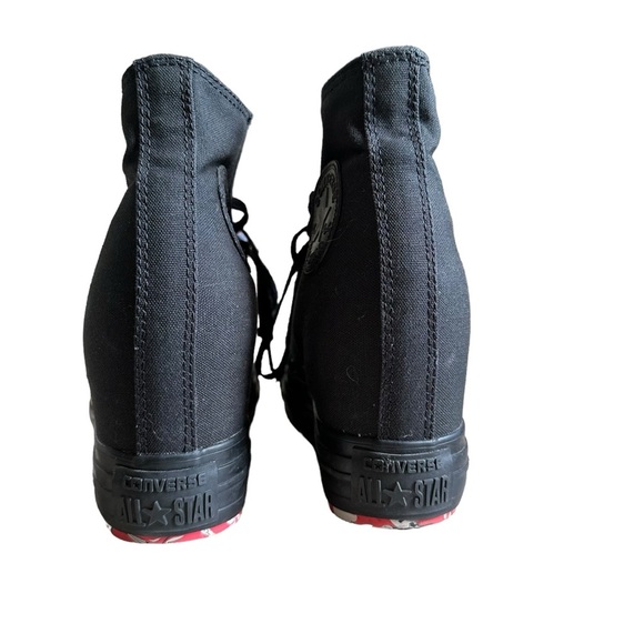 SOLD Converse Chuck Taylor Platform Hidden Heel Wedge Sneakers Black Size US 8 - Picture 8 of 10